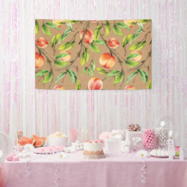 Perziken op de boom spandoek