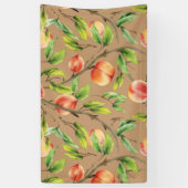 Perziken op de boom spandoek (Verticaal)