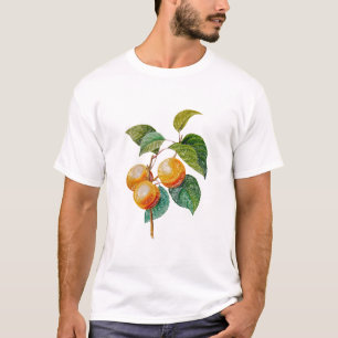 Perziken op de tak. Kleurrijk  ontwerp T-shirt
