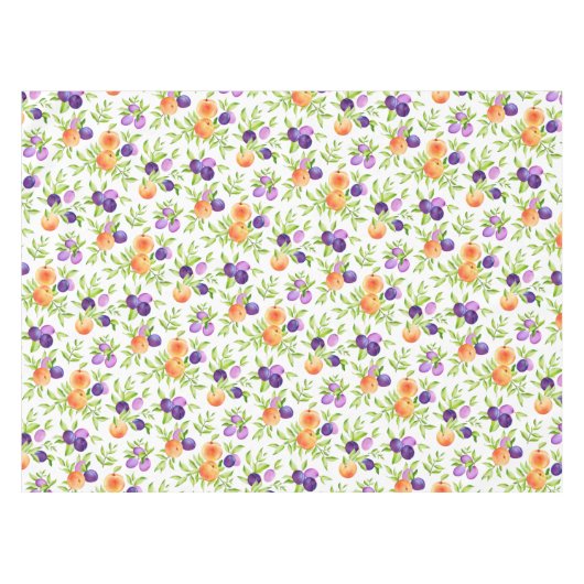 Perziken Pluimvee Paarse appelsap botanische kleur Tafelkleed (Voorkant (Horizontaal))