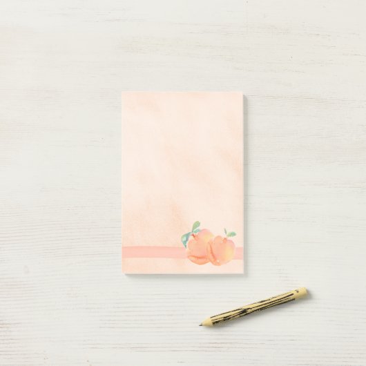 perziken post-it® notes (Op bureau)