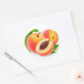 perziken ronde sticker (Envelop)