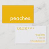 perziken. visitekaartje (Voorkant / Achterkant)