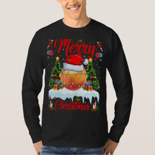 Perziken Vruchtlappen met kerstbomen Chris Chris C T-shirt