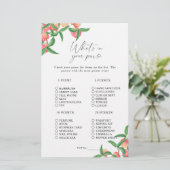 Perziken - Wat zit er in je tas spel (Staand voorkant)