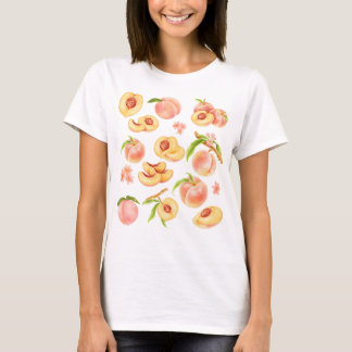 Perziken Waterverf gevoel Esthetisch T-shirt