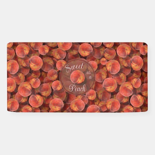 perzikenbanner spandoek (Horizontaal)