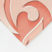 Perzikflenderen Fleece Deken (Hoek)