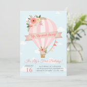 Perzikflessen omhoog en weg de uitnodiging van de (Staand voorkant)