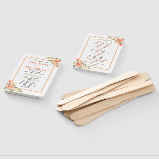 Perzikflessen | Weddenschap-programma Handwaaier (Niet-gemonteerd)