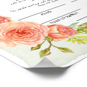 PerzikFloral Certificate of Marriage Keepomwille Poster (Hoek)