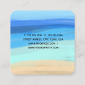 Perzikgevoelens en zomergevoelens visitekaartje (Achterkant)