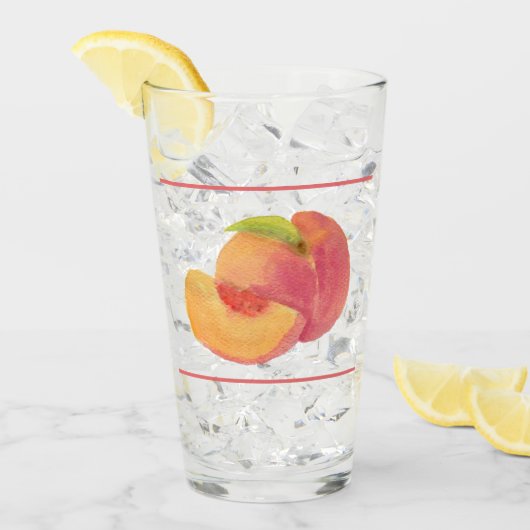 Perzikglas Drink glas (Voorkant ijs)