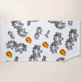 Perzikhanddoeken Strandlaken (Voorkant)