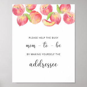 Perzikhulp Bezige mam-aan-zijn richt een Envelop Poster
