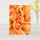 Perzikkaarten voor Rozen Kaart (Gele Bloem)