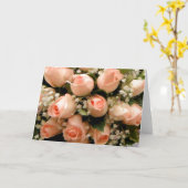 Perzikkaarten voor Rozen Kaart (Gele Bloem)