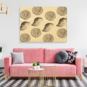 perzikkapellen canvas afdruk (Insitu (Woonkamer))