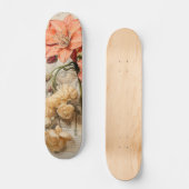 Perzikkleur Daffodil  geïnspireerd skateboard (Voorkant)