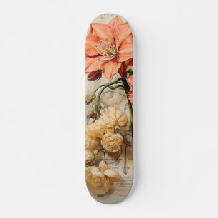 Perzikkleur Daffodil geïnspireerd skateboard