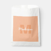 Perzikkleur van 2024 met de naam van het douanemon bedankzakje (Voorkant)