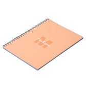 Perzikkleur van 2024 met de naam van het douanemon notitieboek (Linkerzijde)