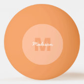 Perzikkleur van 2024 met de naam van het douanemon pingpongballen (Achterkant)