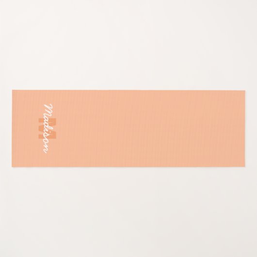 Perzikkleur van 2024 met de naam van het douanemon yogamat (Voorkant (horizontaal))