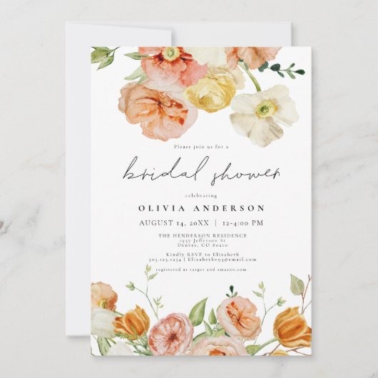 Perzikkleurig en doornstveer Vrijgezellenfeest Kaart (Voorkant)