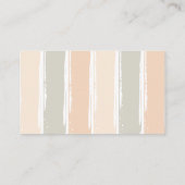 Perzikkleurig en grijs Waterverf RegenboogBaby sho Informatiekaartje (Achterkant)