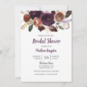 Perzikkleurig en Paars Vrijgezellenfeest van klave Kaart (Voorkant)