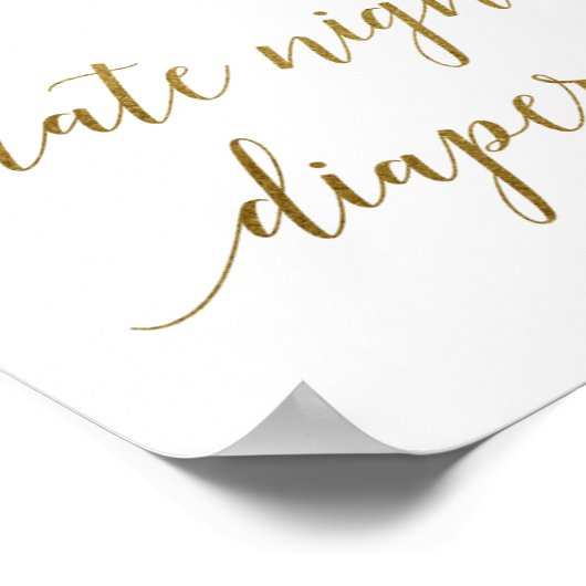 Perzikkleurig en roze pony-ventilatoraankleurteken poster (Hoek)