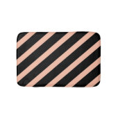 Perzikkleurig en zwart badmat (Voorkant)