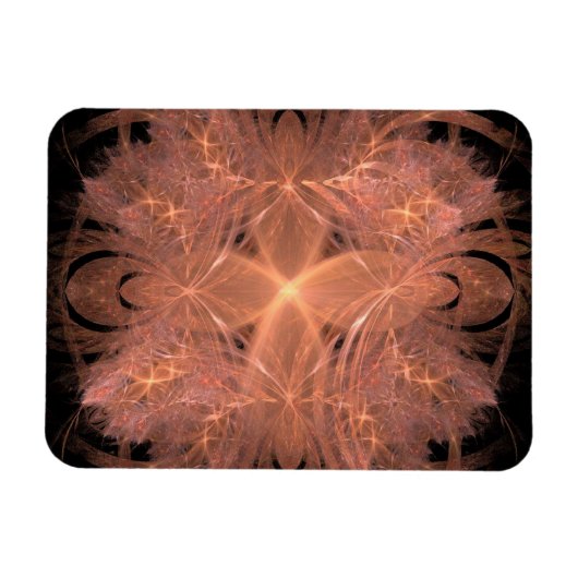 Perzikkleurig fractaal magneet (Horizontaal)