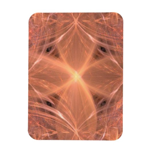 Perzikkleurig zwiringkruis magneet (Verticaal)