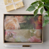 Perzikkleurige en groene Waterverf Tissuepapier (Geschenk)