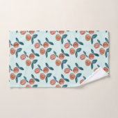 Perzikkleurige keukenset voor fruitwissers bad handdoek (Handdoek)