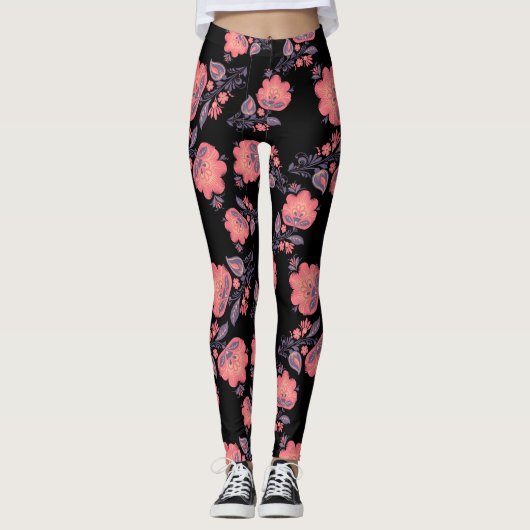 Perzikkleurige Leggings (Voorkant)