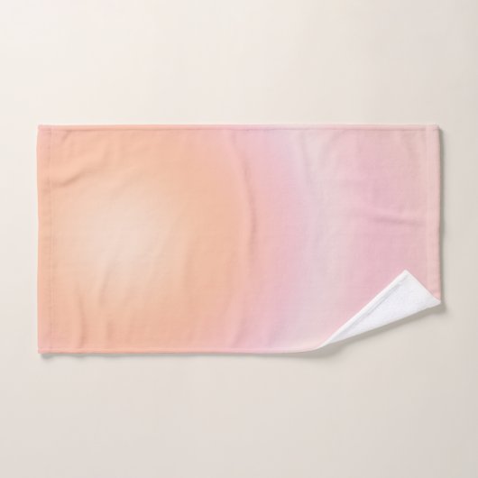 Perzikkleurige verloop bad handdoek (Handdoek)
