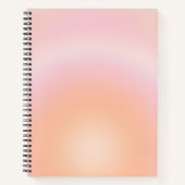 Perzikkleurige verloop notitieboek (Voorkant)