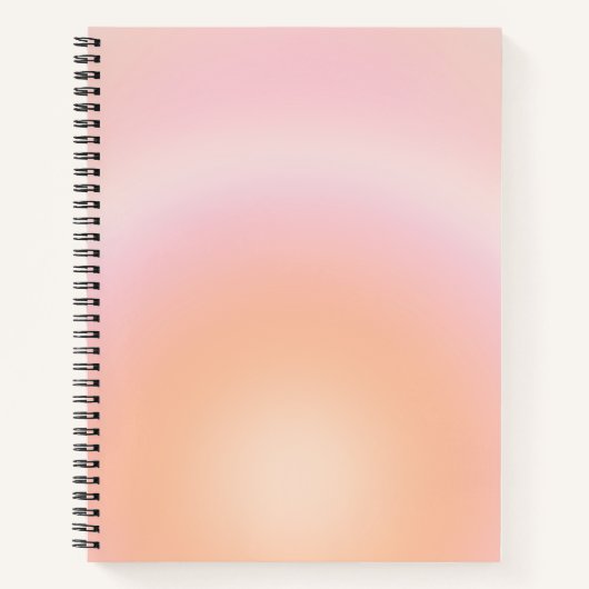 Perzikkleurige verloop notitieboek (Voorkant)