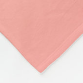 Perzikkleurige verloopachtergrond fleece deken (Hoek)