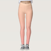 Perzikkleurige verloopachtergrond leggings (Voorkant)