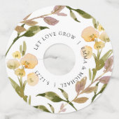 Perzikkleurige  Waterverf Label (Voorkant)