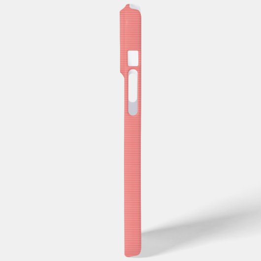 Perzikkleurtonen Elegante Moderne Monogramnaam Case-Mate iPhone Case (Achterkant / Links)