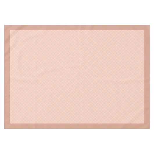 Perzikkoraal Grijs Plaid Tafelkleed voor Gezellig  (Voorkant (Horizontaal))