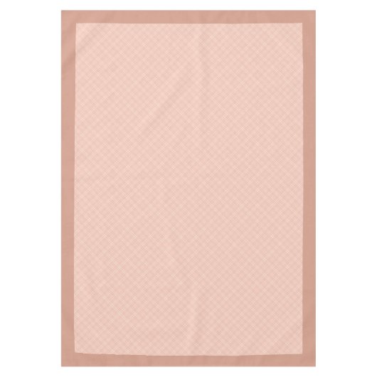 Perzikkoraal Grijs Plaid Tafelkleed voor Gezellig  (Voorkant)
