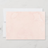 Perzikkream Hydrangeas Tulip Rehearal Dinner Kaart (Achterkant)