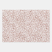 Perzikkrem Blush leopard Print Glitter Inpakpapier Vel (Voorkant 2)
