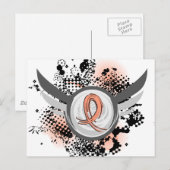 Perziklint en darmkanker briefkaart (Voorkant / Achterkant)